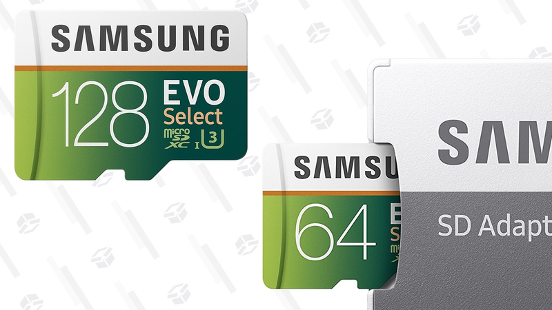 Samsung 64GB U3 MicroSD Card | $20 | AmazonSamsung 128GB U3 MicroSD Card | $40 | Amazon